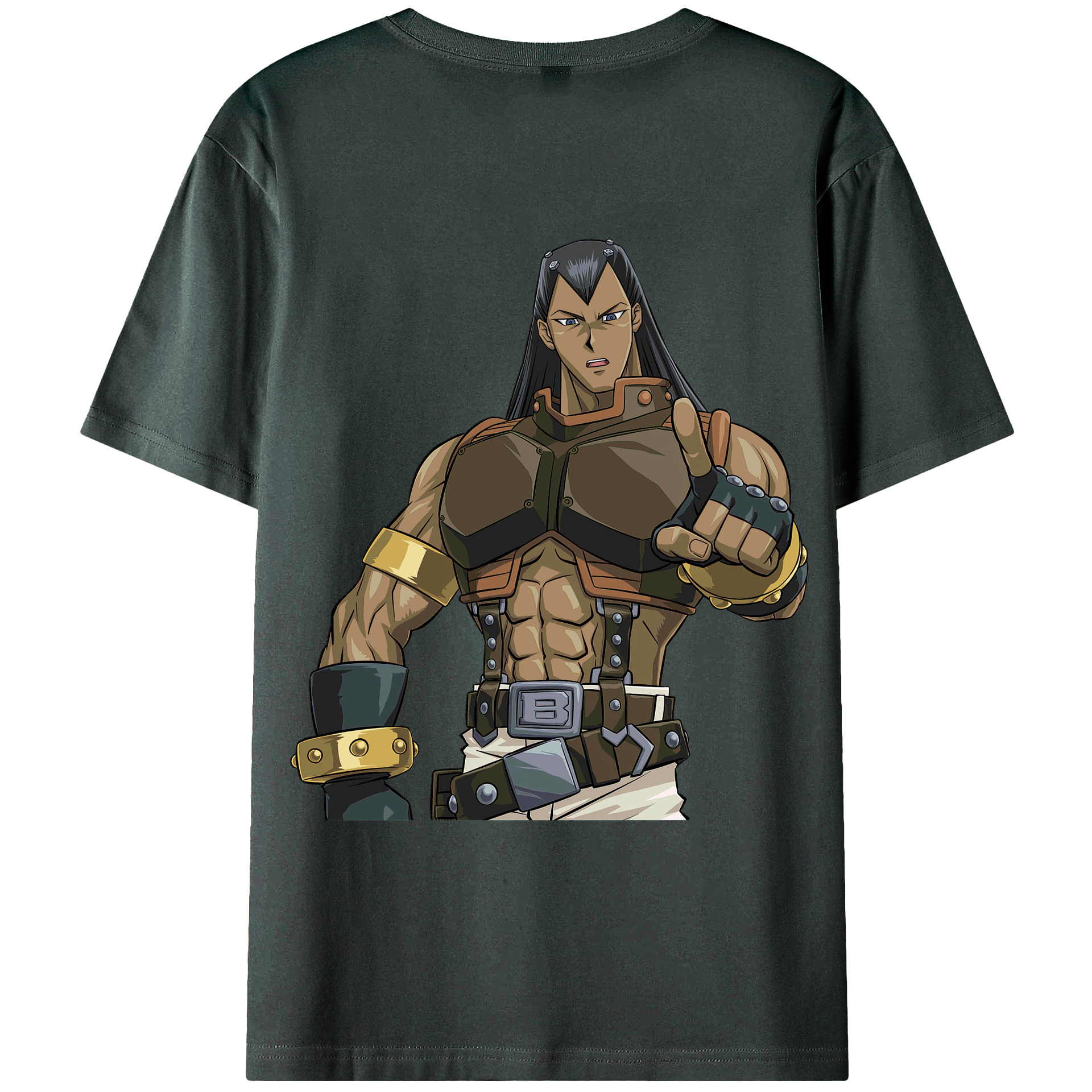 （画像用） 遊☆戯☆王 Yu-Gi-Oh! 綿100％ メンズ半袖Tシャツ（バックプリント） 通気性